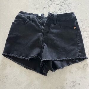 Wild Fable Black Frayed Hem Jean Shorts